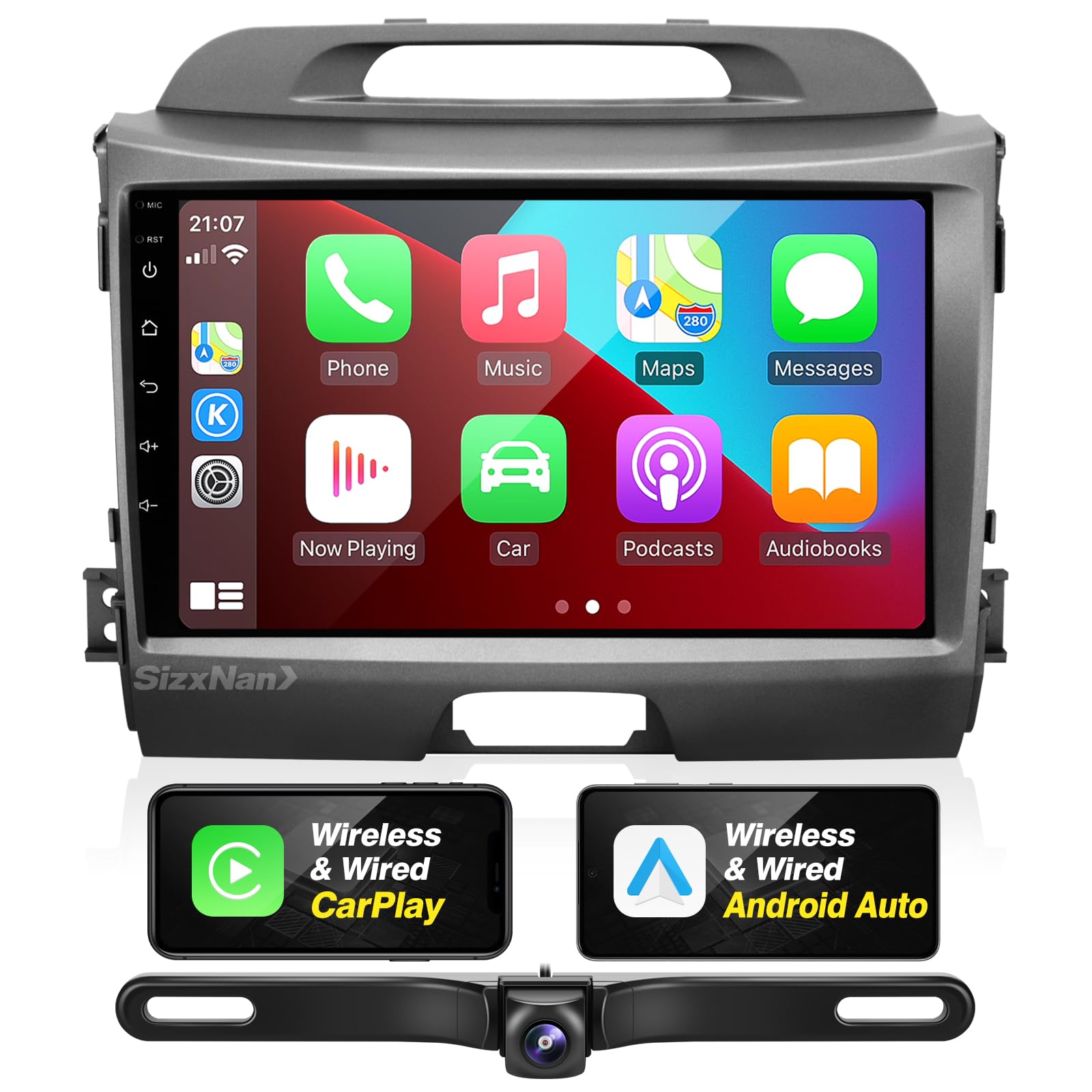 Amazon.com: SizxNanv for Kia Sportage Radio 2011-2016 Compatible